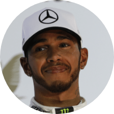 Portrait of Lewis Hamilton